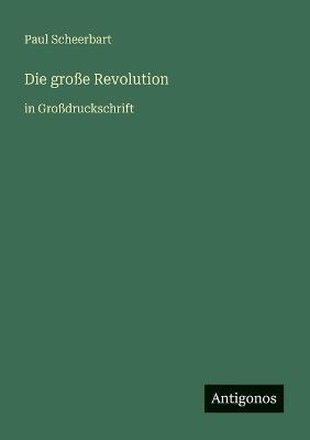 Die große Revolution: in Großdruckschrift - Paul Scheerbart - cover