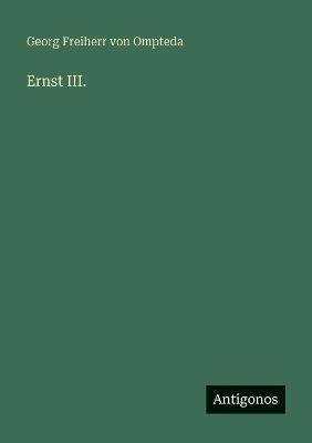 Ernst III. - Georg Freiherr Von Ompteda - cover