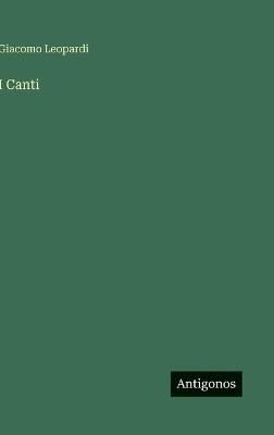 I Canti - Giacomo Leopardi - cover
