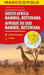 South Africa, Namibia & Botswana Marco Polo Map