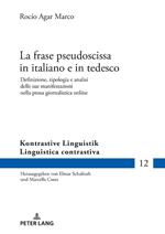 La frase pseudoscissa in italiano e in tedesco