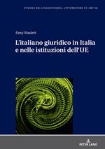 L’italiano giuridico in Italia e nelle istituzioni dell’UE