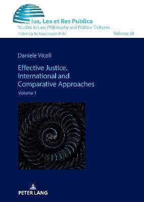 Effective Justice. International and Comparative Approaches: Volume 1 - cover