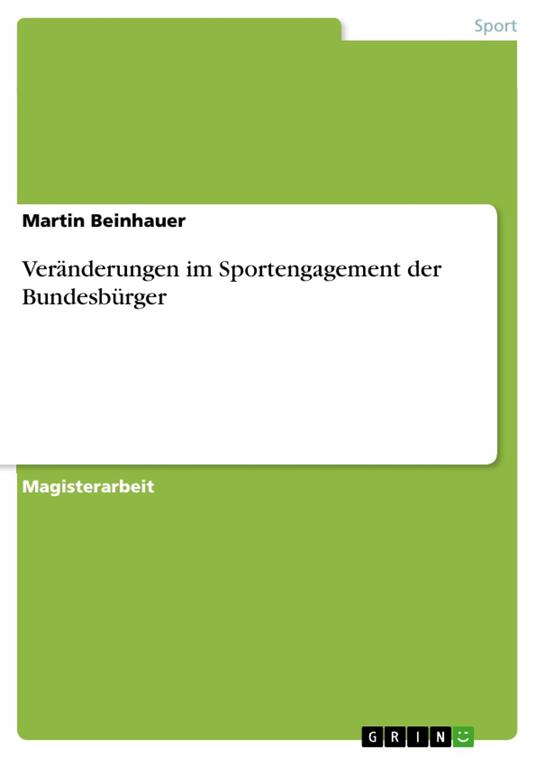 Veränderungen im Sportengagement der Bundesbürger