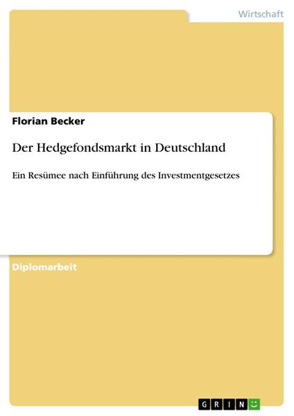 Der Hedgefondsmarkt in Deutschland