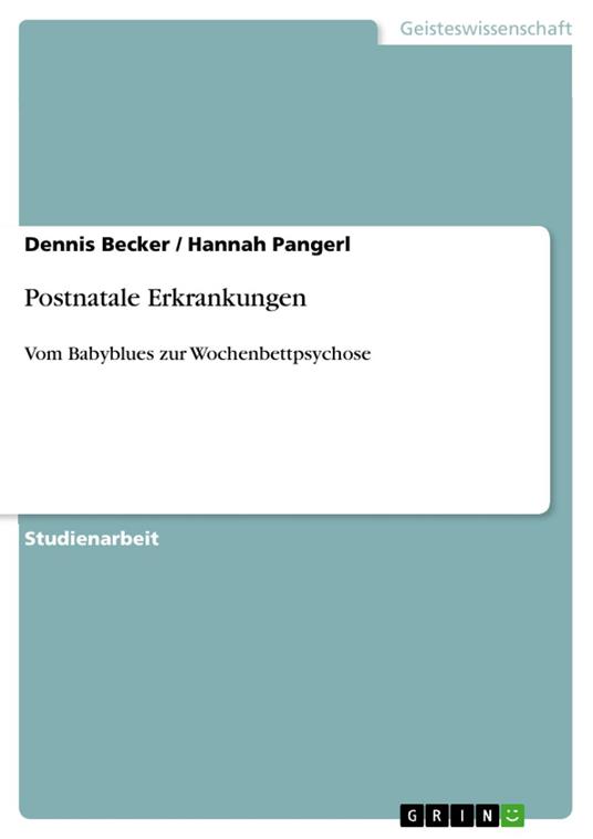 Postnatale Erkrankungen