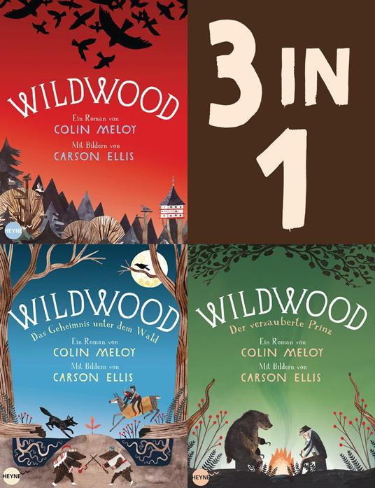 Die Wildwood-Chroniken Band 1-3: Wildwood / Das Geheimnis unter dem Wald / Der verzauberte Prinz (3in1-Bundle) - Colin Meloy - ebook