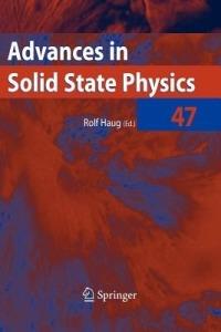 Advances in Solid State Physics 47 - cover