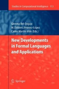 New Developments in Formal Languages and Applications - cover