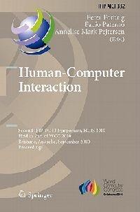 Human-Computer Interaction: Second IFIP TC 13 Symposium, HCIS 2010, Held as Part of WCC 2010, Brisbane, Australia, September 20-23, 2010, Proceedings - cover