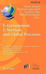 E-Government, E-Services and Global Processes: Joint IFIP TC 8 and TC 6 International Conferences, EGES 2010 and GISP 2010, Held as Part of WCC 2010, Brisbane, Australia, September 20-23, 2010, Proceedings