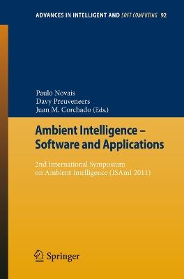 Ambient Intelligence - Software and Applications: 2nd International Symposium on Ambient Intelligence (ISAmI 2011) - cover