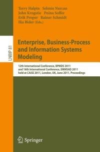 Enterprise, Business-Process and Information Systems Modeling: 12th International Conference, BPMDS 2011, and 16th International Conference, EMMSAD 2011, held at CAiSE 2011, London, UK, June 20-21, 2011. Proceedings - cover