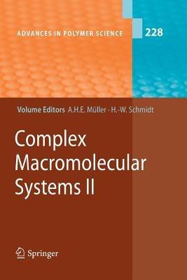 Complex Macromolecular Systems II - cover