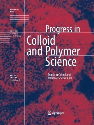 Trends in Colloid and Interface Science XXIII - Seyda Bucak - cover