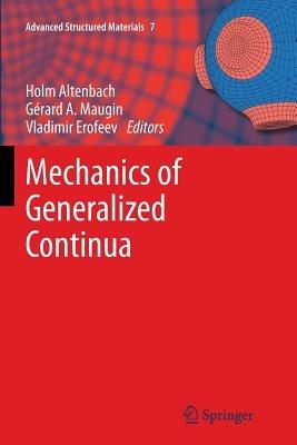 Mechanics of Generalized Continua - cover