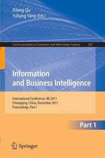 Information and Business Intelligence: International Conference, IBI 2011, Chongqing, China, December 23-25, 2011. Proceedings, Part I