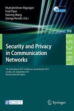 Security and Privacy in Communication Networks: 7th International ICST Conference, SecureComm 2011, London, September 7-9, 2011, Revised Selected Papers