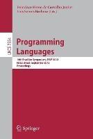 Programming Languages: 16th Brazilian Symposium, SBLP 2012, Natal, Brazil, September 23-28, 2012, Proceedings - cover