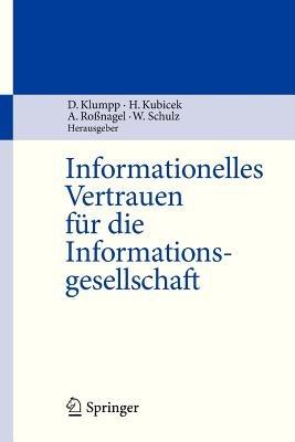 Informationelles Vertrauen für die Informationsgesellschaft - cover