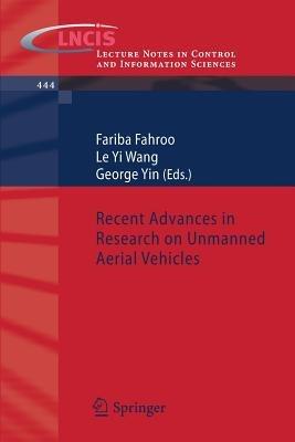 Recent Advances in Research on Unmanned Aerial Vehicles - cover