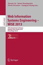 Web Information Systems Engineering -- WISE 2013: 14th International Conference, Nanjing, China, October 13-15, 2013, Proceedings, Part II