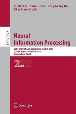 Neural Information Processing: 20th International Conference, ICONIP 2013, Daegu, Korea, November 3-7, 2013. Proceedings, Part II - cover