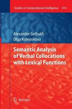 Semantic Analysis of Verbal Collocations with Lexical Functions