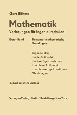 Elementar-mathematische Grundlagen - Gert Böhme - cover