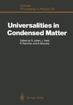 Universalities in Condensed Matter: Proceedings of the Workshop, Les Houches, France, March 15–25,1988
