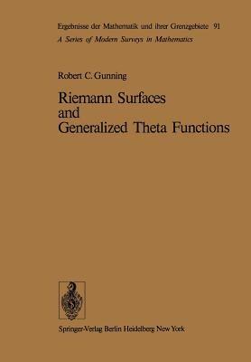 Riemann Surfaces and Generalized Theta Functions - Robert C. Gunning - cover