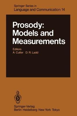 Prosody: Models and Measurements - cover