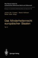 Das Minderheitenrecht europäischer Staaten: Teil 2