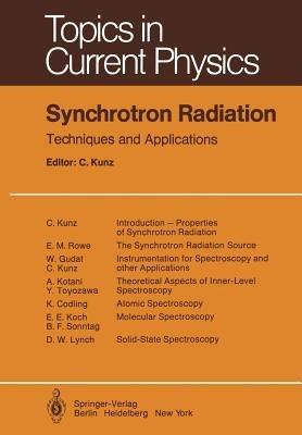Synchrotron Radiation: Techniques and Applications - cover