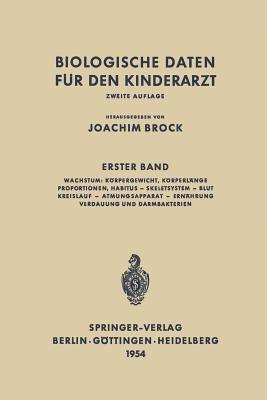 Biologische Daten für den Kinderarzt: Grundzüge einer Biologie des Kindesalters - cover