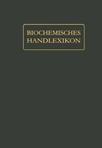 Biochemisches Handlexikon: XI. Band (4. Ergänzungsband)