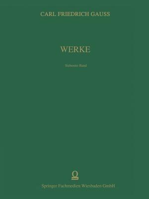 Werke: Siebenter Band - Carl Friedrich Gauß - cover