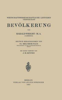 Bevölkerung - Harald Wright,Melchior Palyi,J. M. Keynes - cover