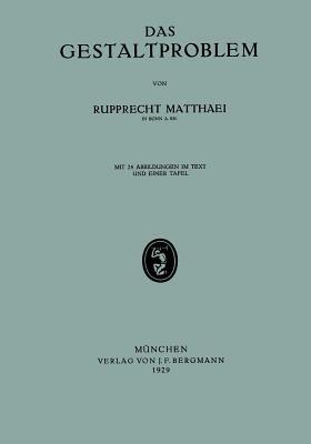 Das Gestaltproblem - Rupprecht Matthaei - cover