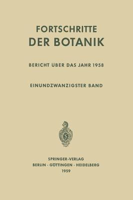 Bericht Über das Jahr 1958 - Ulrich Lüttge,Wolfram Beyschlag,Burkhard Büdel - cover