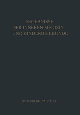 Ergebnisse der Inneren Medizin und Kinderheilkunde - L. Heilmeyer,R. Schoen,A. Prader - cover
