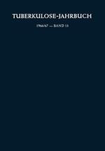 Tuberkulose-Jahrbuch 1966/67: Band 15