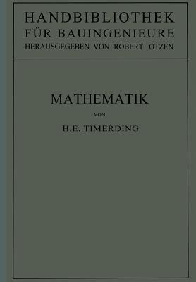 Mathematik: 1. Teil / 1. Band - H. E. Timerding - cover