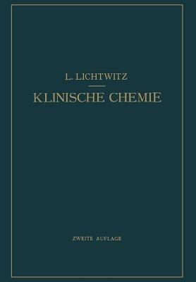 Klinische Chemie - L. Lichtwitz - cover