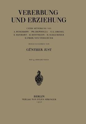 Vererbung und Erziehung - A. Busemann,Ph. Depdolla,E.G. Dresel - cover