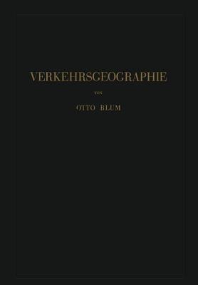 Verkehrsgeographie - Otto Blum - cover