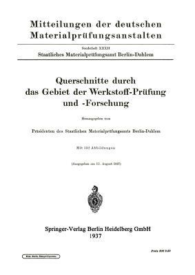 Querschnitte durch das Gebiet der Werkstoff-Prüfung und -Forschung - Kenneth A Loparo - cover