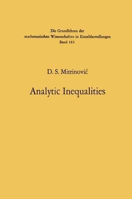 Analytic Inequalities - Dragoslav S. Mitrinovic - cover