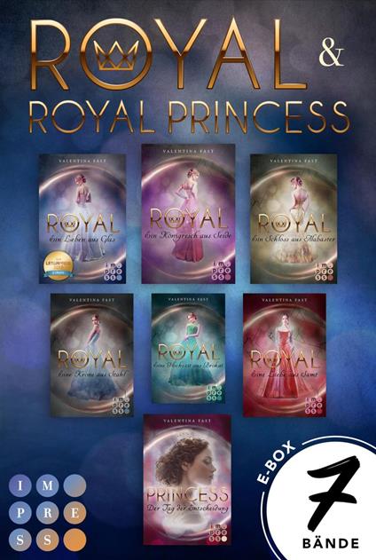 Royal-Mega-Bundle: Alle Bände der märchenhaft-romantischen Fantasyreihe (Band 1-6 inklusive Spin-off) - Valentina Fast - ebook