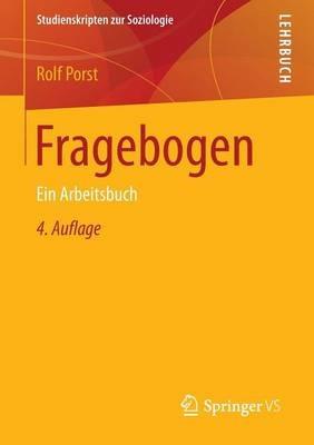 Fragebogen: Ein Arbeitsbuch - Rolf Porst - cover
